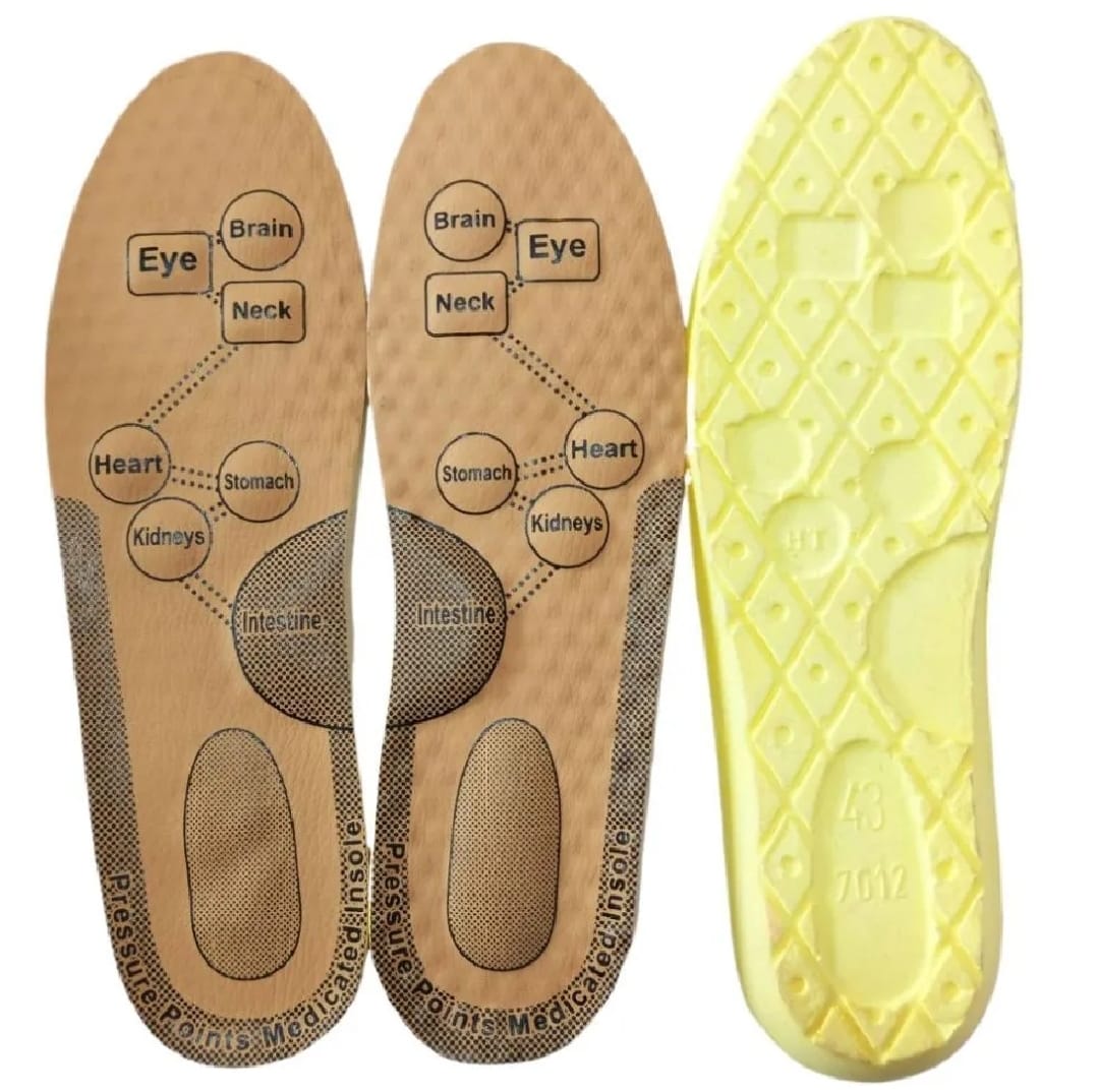 1 Pair Medicated Insole For Shoes – Pain Relief & Arch Support (Size 10) - Image 6