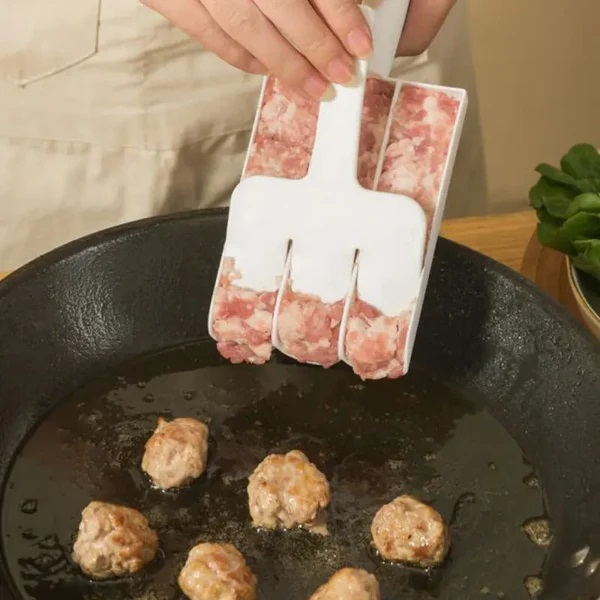 Small Meatball Maker - Creative Meat ball Scoop Multi-Function Ball Maker | Portable Maker for Making Cake Balls, Ice Cream Spoon, Doughnut, Hand Cutting Scoop - Image 2