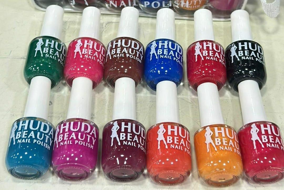Huda Beauty Peel Off Nail Polish Set Of 6 Vibrant Colors Easy Removal Glossy Finish | Random Colour - Image 2