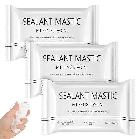 Wall Hole Sealant Strong Adhesive Sealant Clay Air Conditioning Hole Repair Cream Mud - Sealant Mud, Clay Repair Glue Pipe Sealing Fireproof Caulking Repair Mud Hole, Hole Filler - 01 PCs - Image 4
