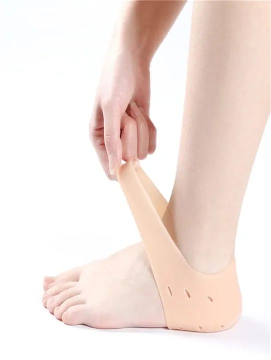 Silicone Gel Heel Pad Socks | Pain Relief & Anti‑Crack | 1 Pair Heel Guards & Protectors for Men & Women - Image 5