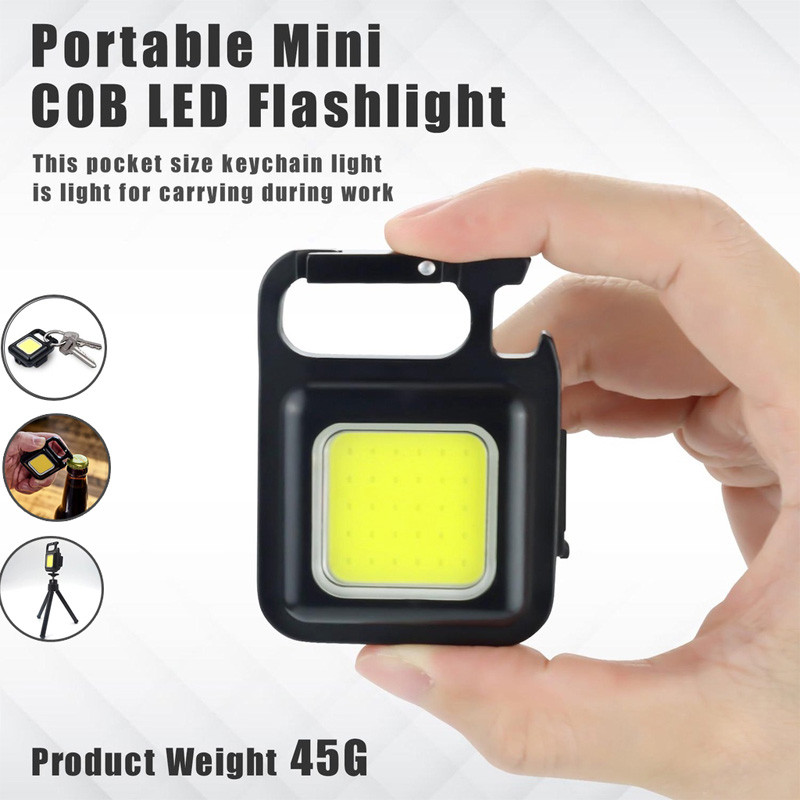Rechargeable Mini COB Light With Box | 3in1 LED Flash Light | 3 Modes LED Torch Flashlight - Image 2