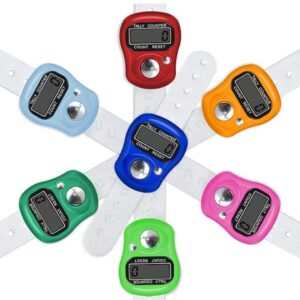 Digital Tasbeeh Counter - Mini Hand Ring Finger | Electronic Tool for Prayer Counting and Meditation (Random Color)