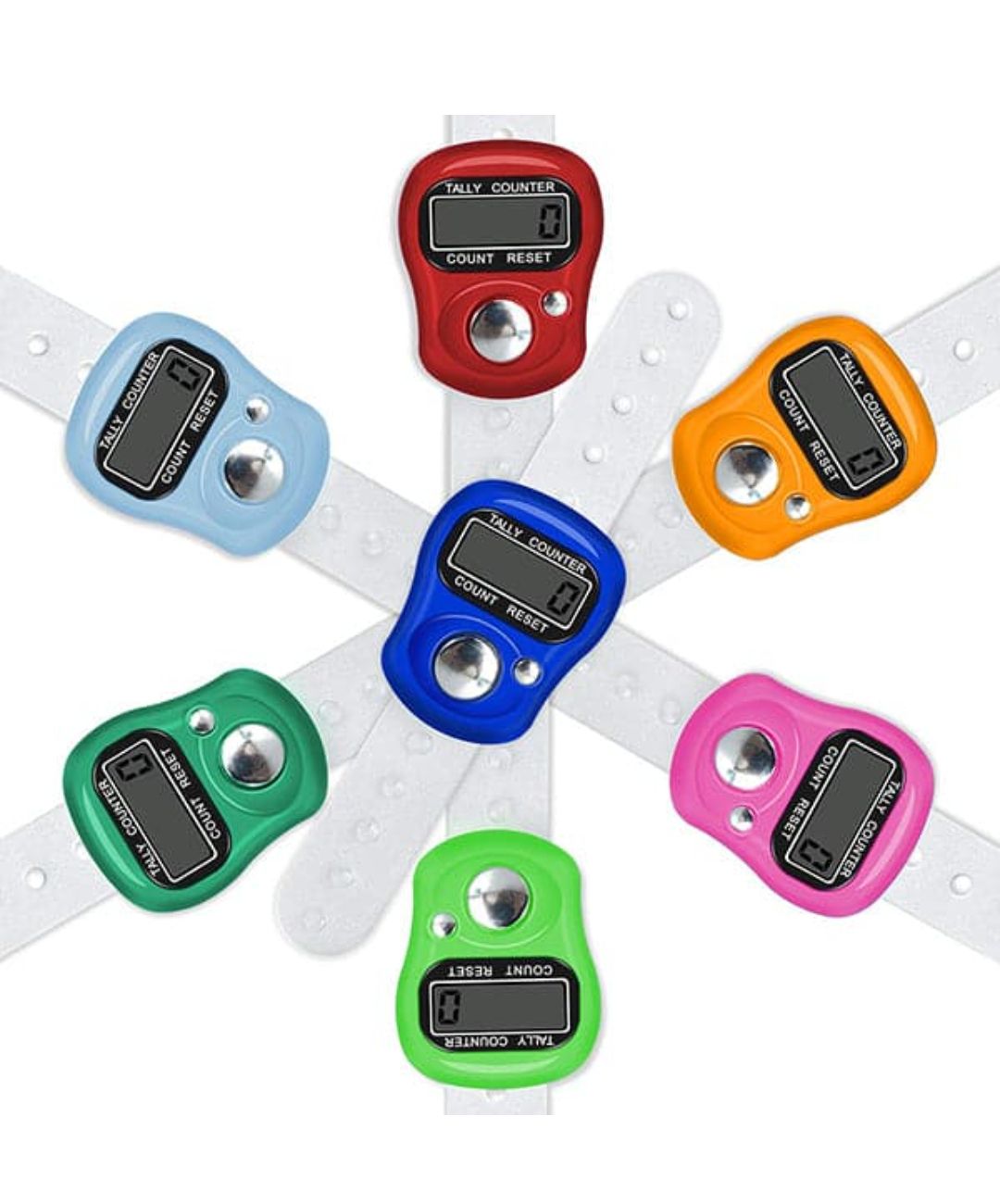 Digital Tasbeeh Counter - Mini Hand Ring Finger | Electronic Tool for Prayer Counting and Meditation (Random Color)