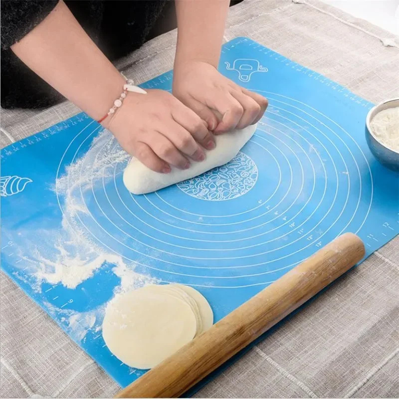 Silicone Roti Mat | Large Size 50x40cm Silicon Roti Mat For Kitchen | Non-stick Baking Mat Kneading Dough Pad (Random Color) - Image 4