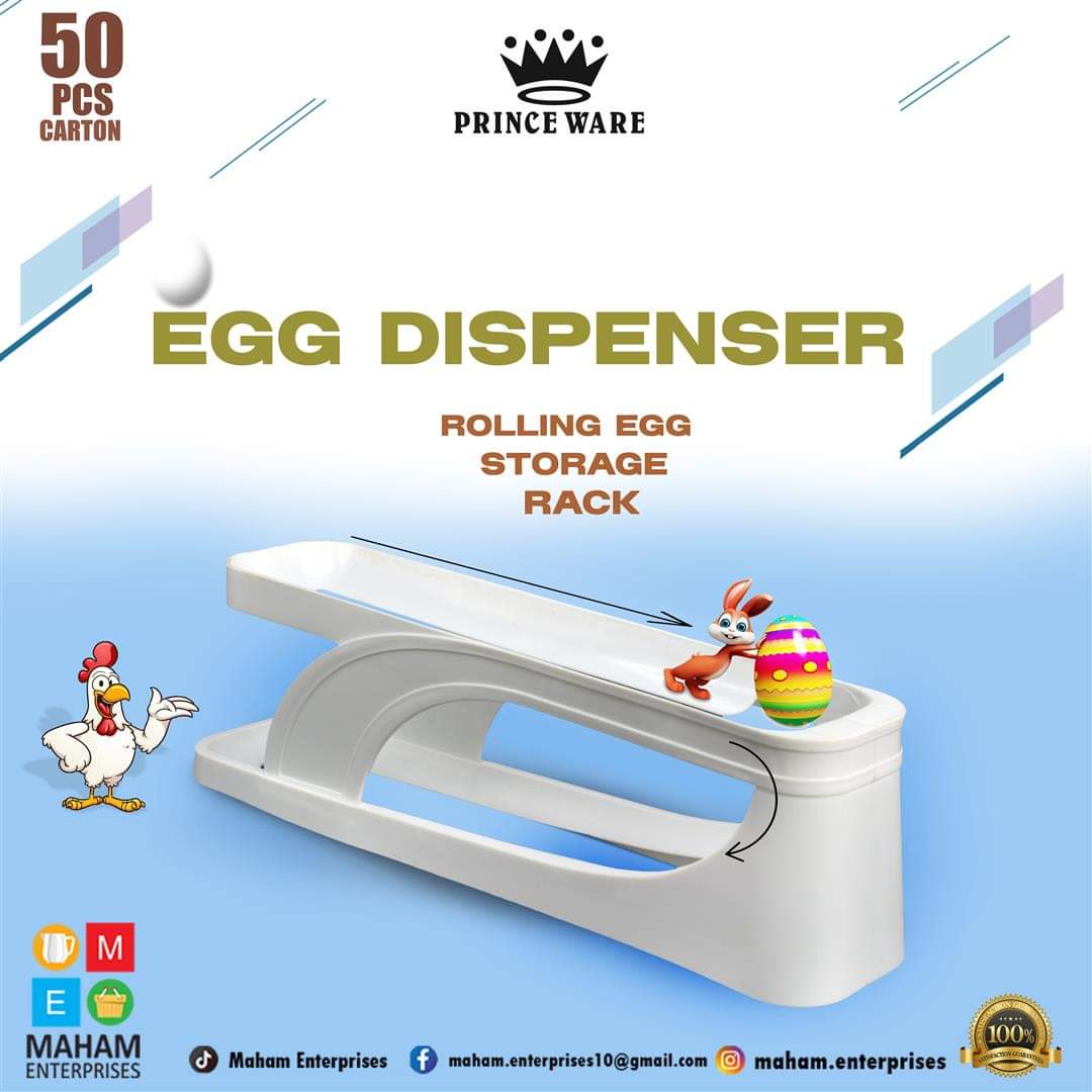 15-Egg Storage Box with Rolling Design & Sliding Rail for Refrigerator - Image 7