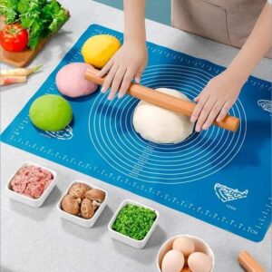 Silicone Roti Mat | Large Size 50x40cm Silicon Roti Mat For Kitchen | Non-stick Baking Mat Kneading Dough Pad (Random Color)