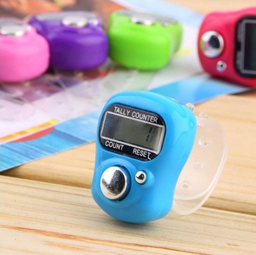 Digital Tasbeeh Counter - Mini Hand Ring Finger | Electronic Tool for Prayer Counting and Meditation (Random Color) - Image 2