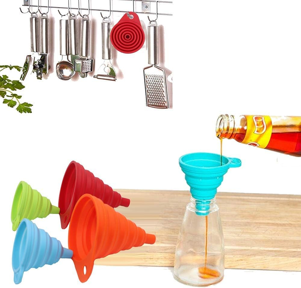 Silicone Oil Funnel, Kitchen Liquid Oil Dispensing Tool (Random Color) - Image 5