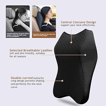 Car Seat Headrest Cushion Memory Foam Pillow Neck Support Pad Universal Headrest Neck Pillow - Pillow Car Cushion - Image 7