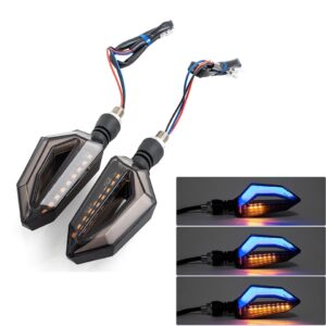 1 Pair motorcycle led turn signal indicator wirh parking drl light for all bikes 70cc and cg125 bikes | famcy indicator