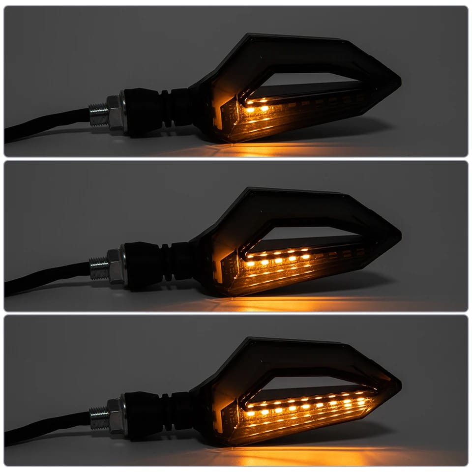 1 Pair motorcycle led turn signal indicator wirh parking drl light for all bikes 70cc and cg125 bikes | famcy indicator - Image 5