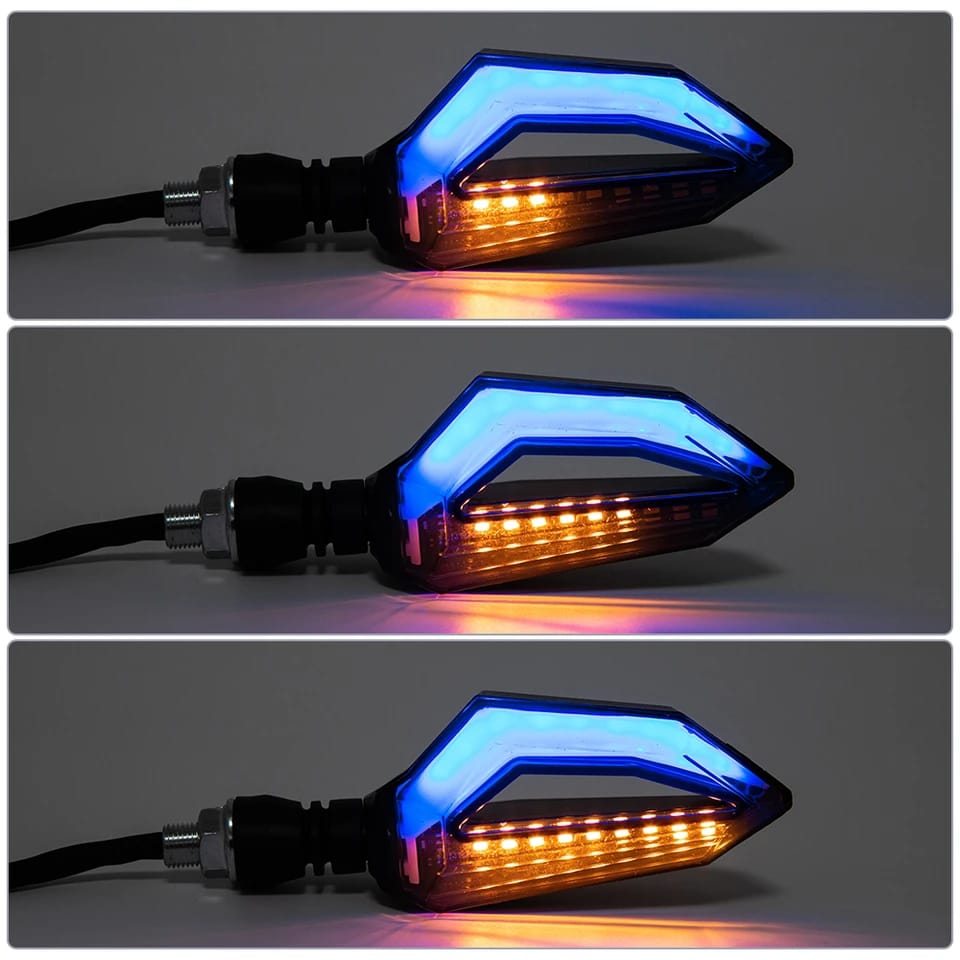 1 Pair motorcycle led turn signal indicator wirh parking drl light for all bikes 70cc and cg125 bikes | famcy indicator - Image 6