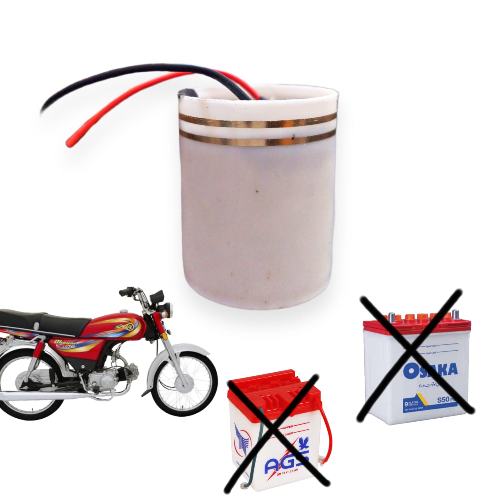 Battery Capactor For All Motorcycles Alternative Of Batteries Get Rid of Expensive Batteries