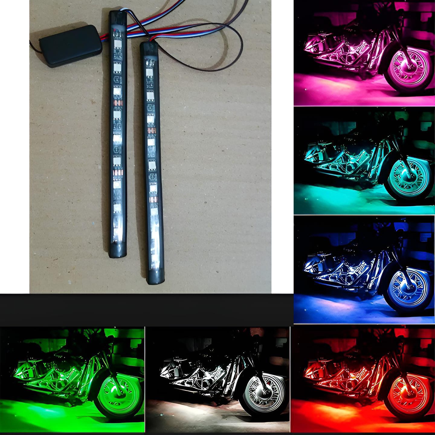 2pcs Mini Fancy Motor Bike Indicator, Also use for Number Plate screw | Tik Tok LED Indicator Pieces) | Fancy Bulb | Fancy Indicator For Bike - blue - Image 9