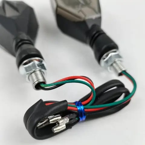 2Pcs Motorbike Universal LED Indicator With DRL And Yellow Parking Light For all bikes (Random Color) - Image 8