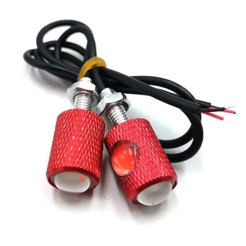 2pcs Mini Fancy Motor Bike Indicator, Also use for Number Plate screw | Tik Tok LED Indicator Pieces) | Fancy Bulb | Fancy Indicator For Bike - blue - Image 4