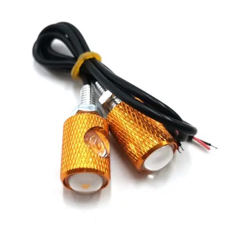 2pcs Mini Fancy Motor Bike Indicator, Also use for Number Plate screw | Tik Tok LED Indicator Pieces) | Fancy Bulb | Fancy Indicator For Bike - blue - Image 3