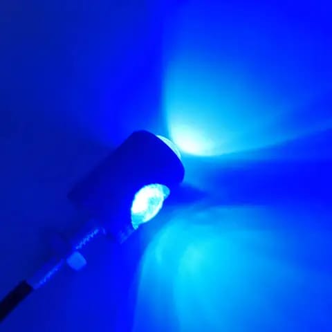 2pcs Mini Fancy Motor Bike Indicator, Also use for Number Plate screw | Tik Tok LED Indicator Pieces) | Fancy Bulb | Fancy Indicator For Bike - blue - Image 5