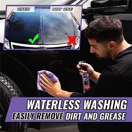 3 in 1 High Protection Quick Car Coating Spray, Ceramic Car Coating Spray Crystal Coating for Car Wax Spray Plastic Parts Refurbish Agent Car Hand Spray (100 ml) - Image 9