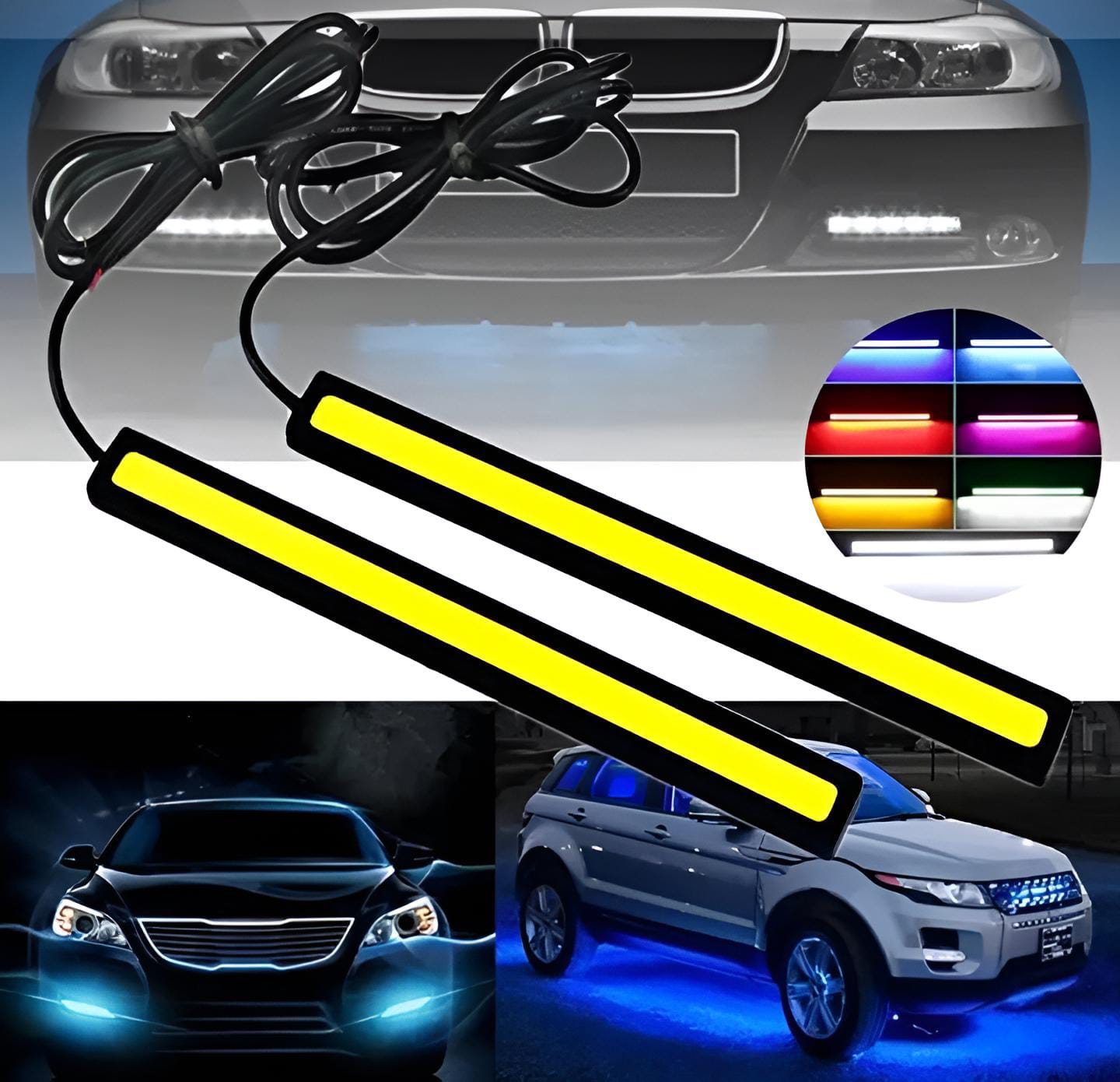 2/4 pcs LED Strip Light For Motorcycles, Cars Waterproof LED Light Universal Fitment - 2 Pcs - Image 4