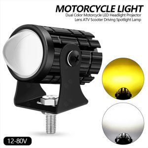 2 pcs Mini drive fog light with ( 3 point ) gift fog light for all bikes With Yellow & white colour . For Bike ,Car , Jeep - Image 8