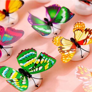 Glow In The Dark 3D Led Butterfly Night Light Led Color Changing for Kids Room (1 PCs Butterfly)