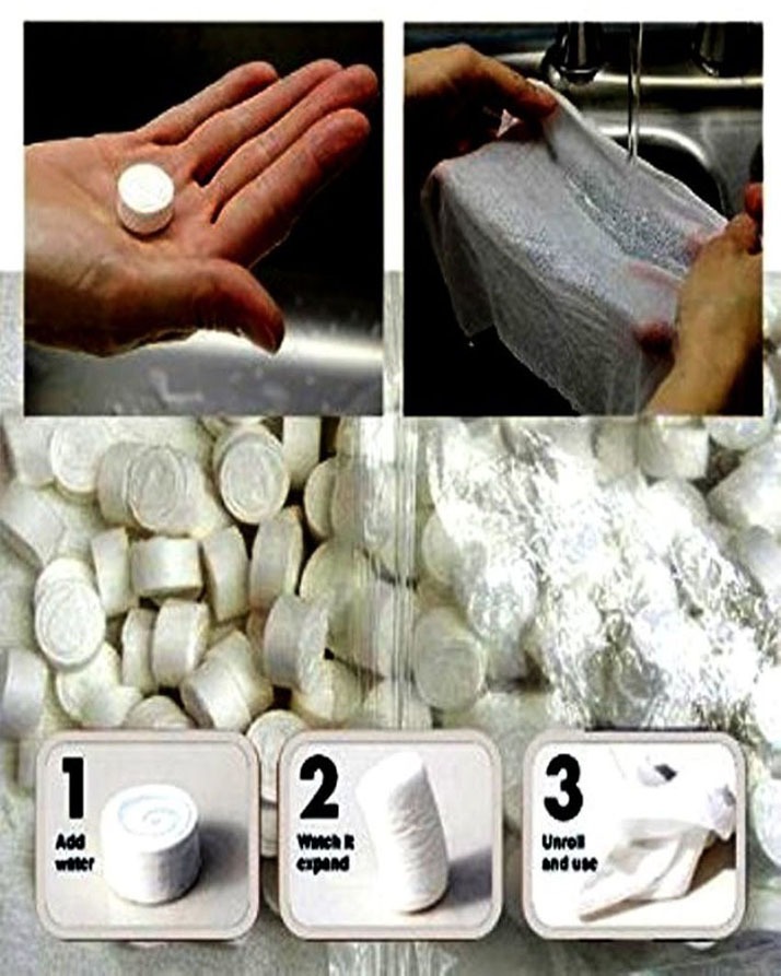 Pack of 10 pcs Magic Compressed Towel Tissue - Image 4