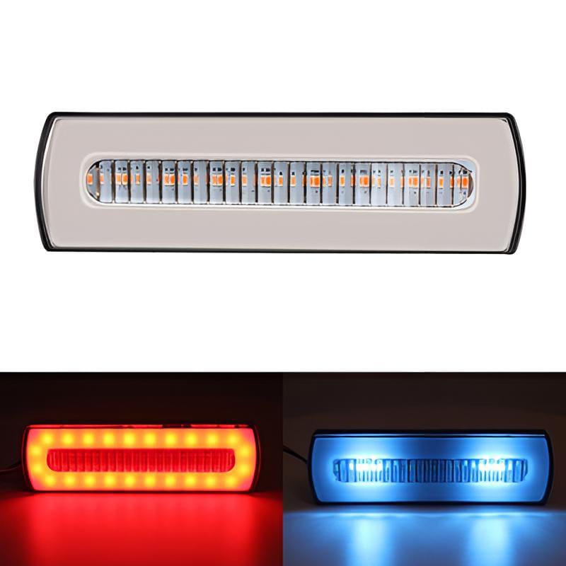 1 pc LED Motorcycle Light Moto Rear Lights 40 LED Dual Color Light Guide Flow Direction Turning Brake Tail Lamp - Image 7