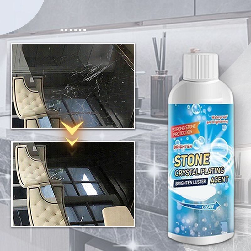 Stone Crystal Plating Cleaner Agent Stonework Polishing And Coating Agent Marble Tile Anti-Corrosion Incremental Crystal Stone Stain Remover With Box 100ml - Image 4