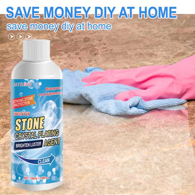 Stone Crystal Plating Cleaner Agent Stonework Polishing And Coating Agent Marble Tile Anti-Corrosion Incremental Crystal Stone Stain Remover With Box 100ml - Image 9