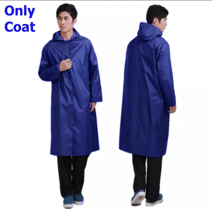 1 Piece Rain Coat | Waterproof Rain Coat | Rain Coat For Bikers | Rain Coat For Men & Women | Parachute Material Rain Coat ( Only Coat ) & ( Random Color ) - Image 4