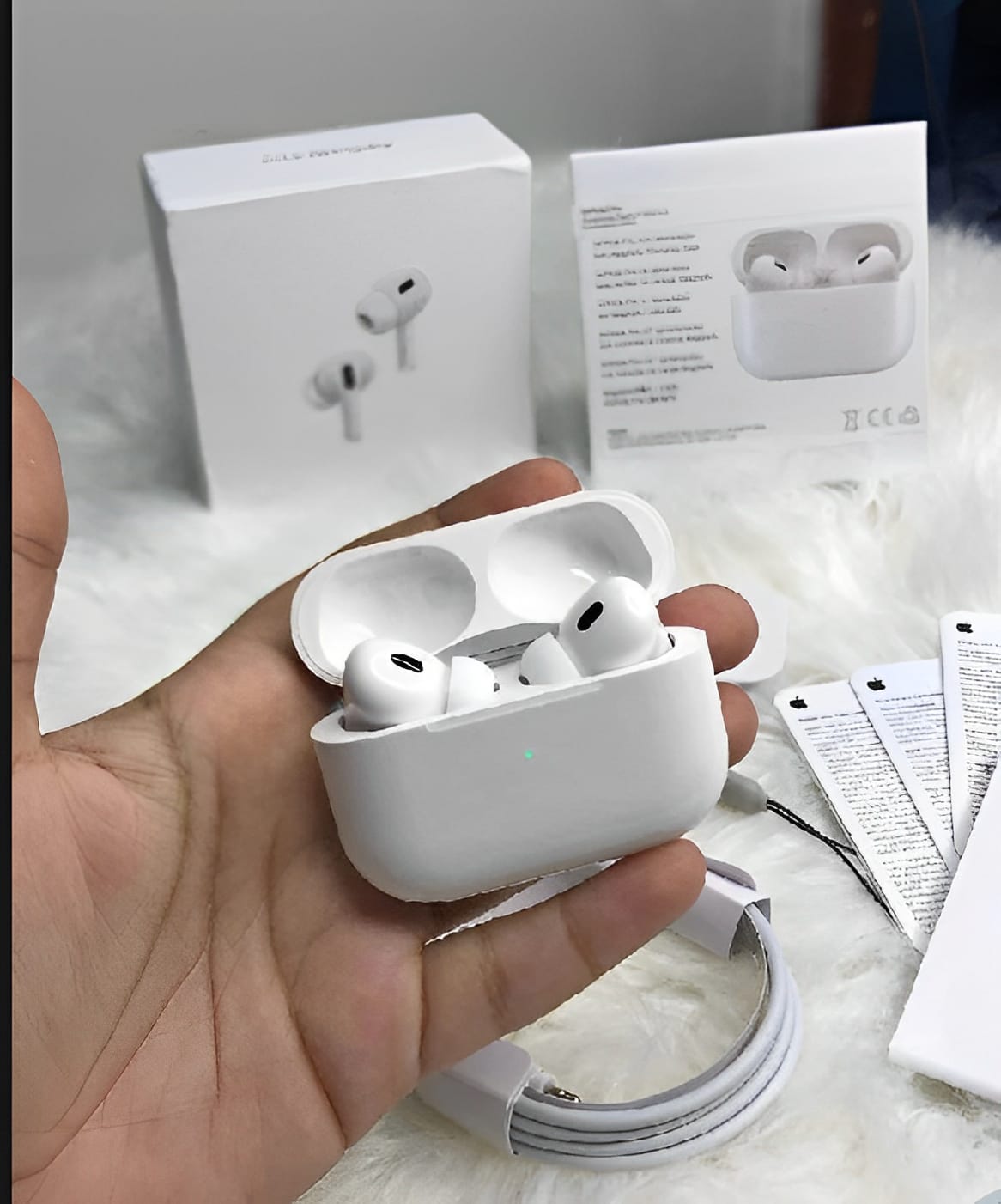 Airpods Pro 2 Noise Reduction Wireless Earbuds For Android And Ios/airpods (White) - With Dori - Image 5