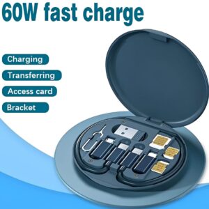 ( 5 in 1 ) Data Cable Set All Solutions in One | Data Cable Set 60w Fast Charging - Random Color