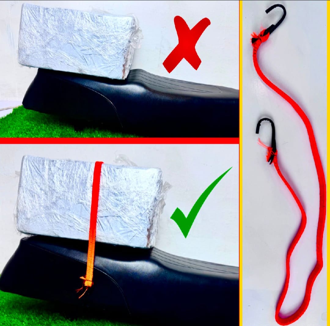 Bike Belt For Seat Laugage Belt For Motorcycle Bag Belt Rubber Belt | Bike Long Belt For Bike - Image 3
