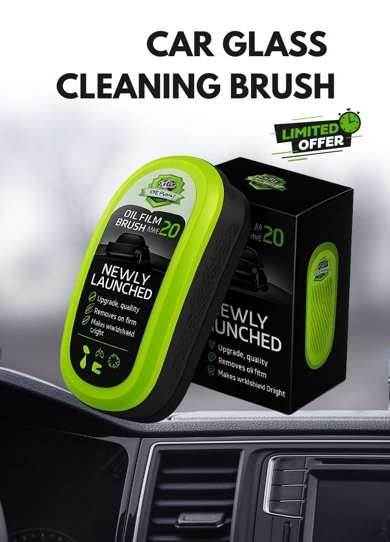 Universal Glass Cleaner,clear Vision Car Glass Oil Film Cleaner Brush For Windshield | Bottle also Included - Image 5