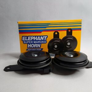 High Sound Elephant Horn for Cars & Bikes – Super Loud 12V Universal Vehicle Horn | Durable, Long-Lasting, Clear & Powerful Sound for Maximum Road Safety | Easy Plug & Play Installation | Compatible with All Cars, Motorcycles & Scooters