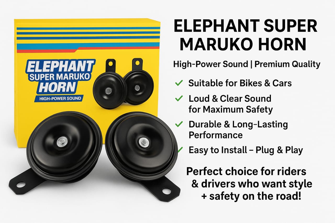 High Sound Elephant Horn for Cars & Bikes – Super Loud 12V Universal Vehicle Horn | Durable, Long-Lasting, Clear & Powerful Sound for Maximum Road Safety | Easy Plug & Play Installation | Compatible with All Cars, Motorcycles & Scooters - Image 6