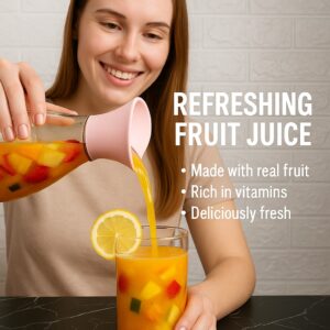 1400ml Hard Glass Water Jug with Lid – Heat-Resistant Pitcher for Water, Juice, Iced Tea, Milk & Beverages