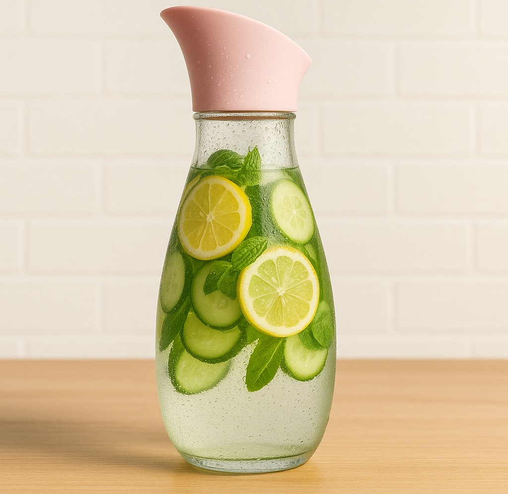 1400ml Hard Glass Water Jug with Lid – Heat-Resistant Pitcher for Water, Juice, Iced Tea, Milk & Beverages - Image 4