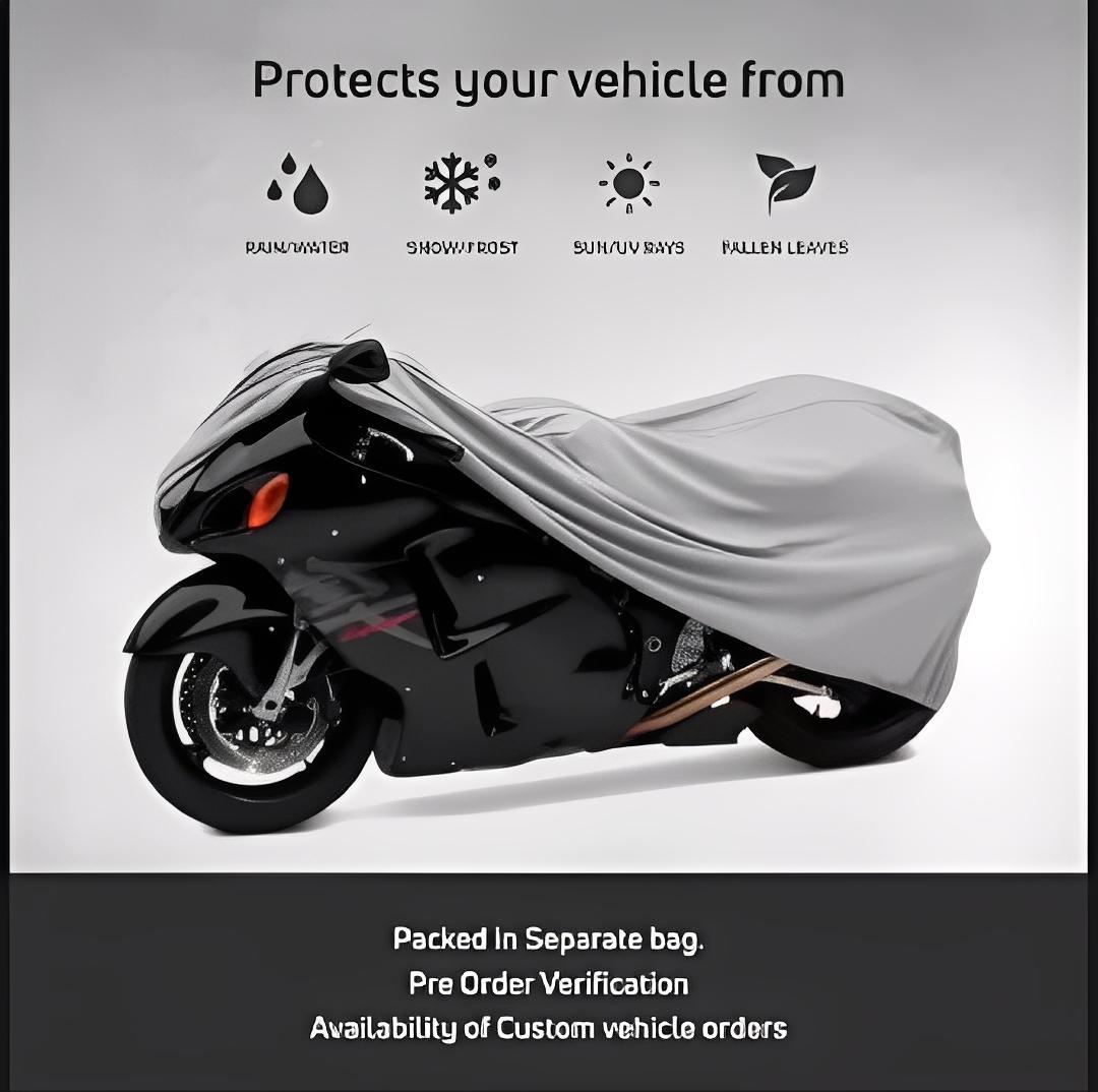 Bike Top Cover – Water & Scratch Proof Parachute – Fits CD70CC and 125CC Bikes (Random color) - Image 6