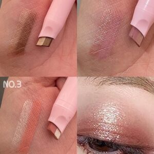Dragon Ranee 2 Color Creamy Eyeshadow Stick - Dual Shade Velvet Makeup Pen Double Color - 1
