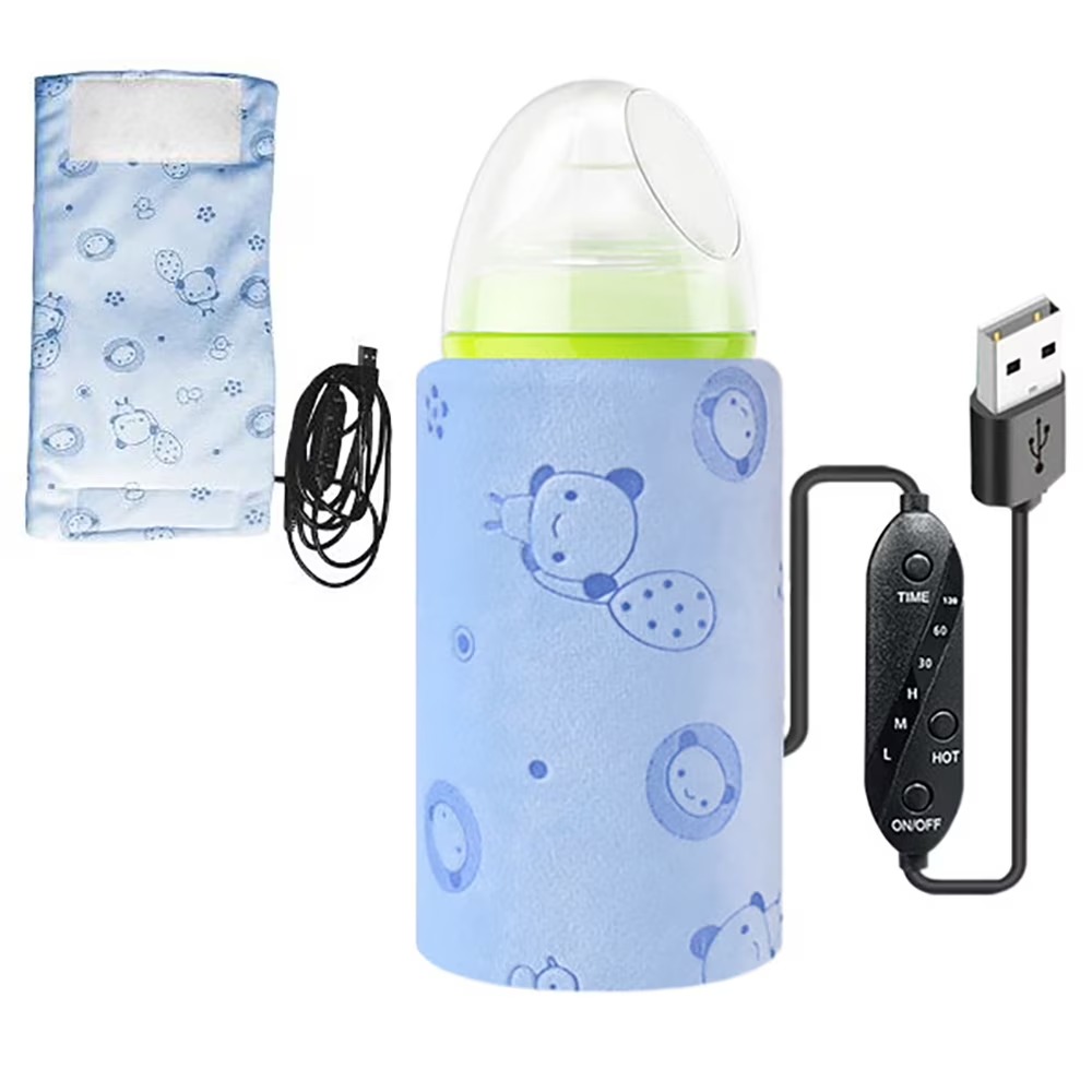 Portable USB Feeder Warmer Pouch | 42°C Constant Heating | Easy‑to‑Carry | Random Design - Image 7