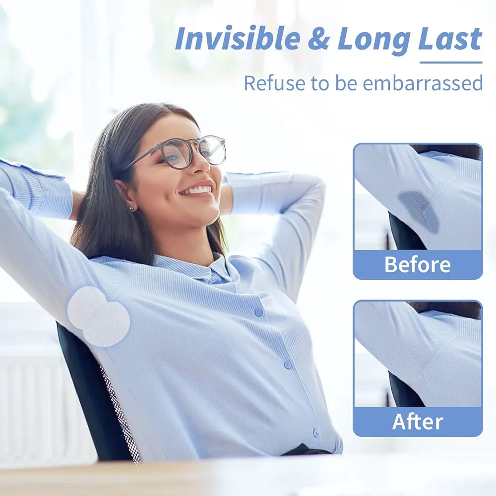 10 Pcs Breathable Sweat Pads For Women Comfortable Disposable Underarm Pads - Image 4