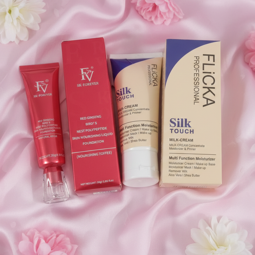 Flicka 2-in-1 Makeup Deal – Primer(60g) + Foundation(30g) Combo - Image 7