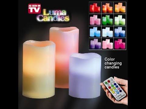 3 Magic Colour Changing Candles And 1 Remote Control In 1 Box