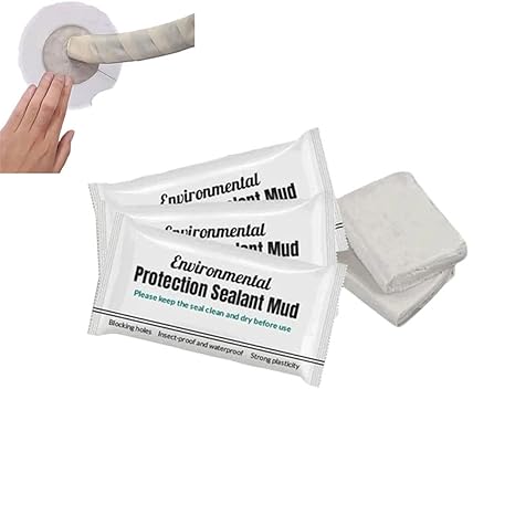 Wall Hole Sealant Strong Adhesive Sealant Clay Air Conditioning Hole Repair Cream Mud - Sealant Mud, Clay Repair Glue Pipe Sealing Fireproof Caulking Repair Mud Hole, Hole Filler - 01 PCs - Image 3
