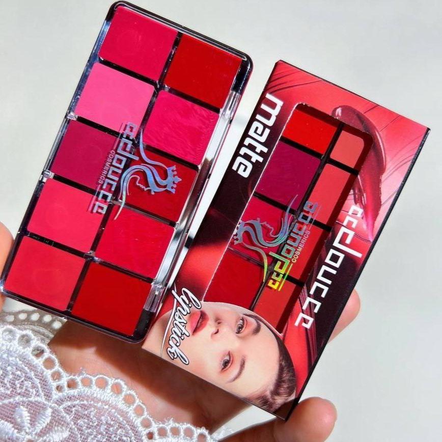 10 In 1 Lipstick Blush Palette - Multi Functional High Pigmented Creamy Material Makeup Collection Kit For Beautiful Lips And Cheeks (Random Shades) - Image 3
