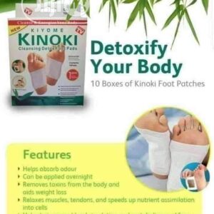 Kiyome Kinoki Detox 10 Pcs Foot Pads – Pain-Free Cleansing Patches for Night Detox, Stress Relief & Body Toxin Removal – Improves Circulation & Vital Organ Support