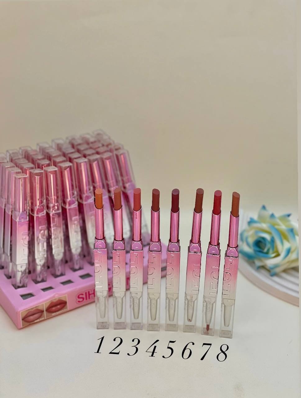 Sighelan 2 In 1 Lipstick And Lip Liner Providing Smooth Application Rich Color Comfortable Use - Shades of Nude - Image 5